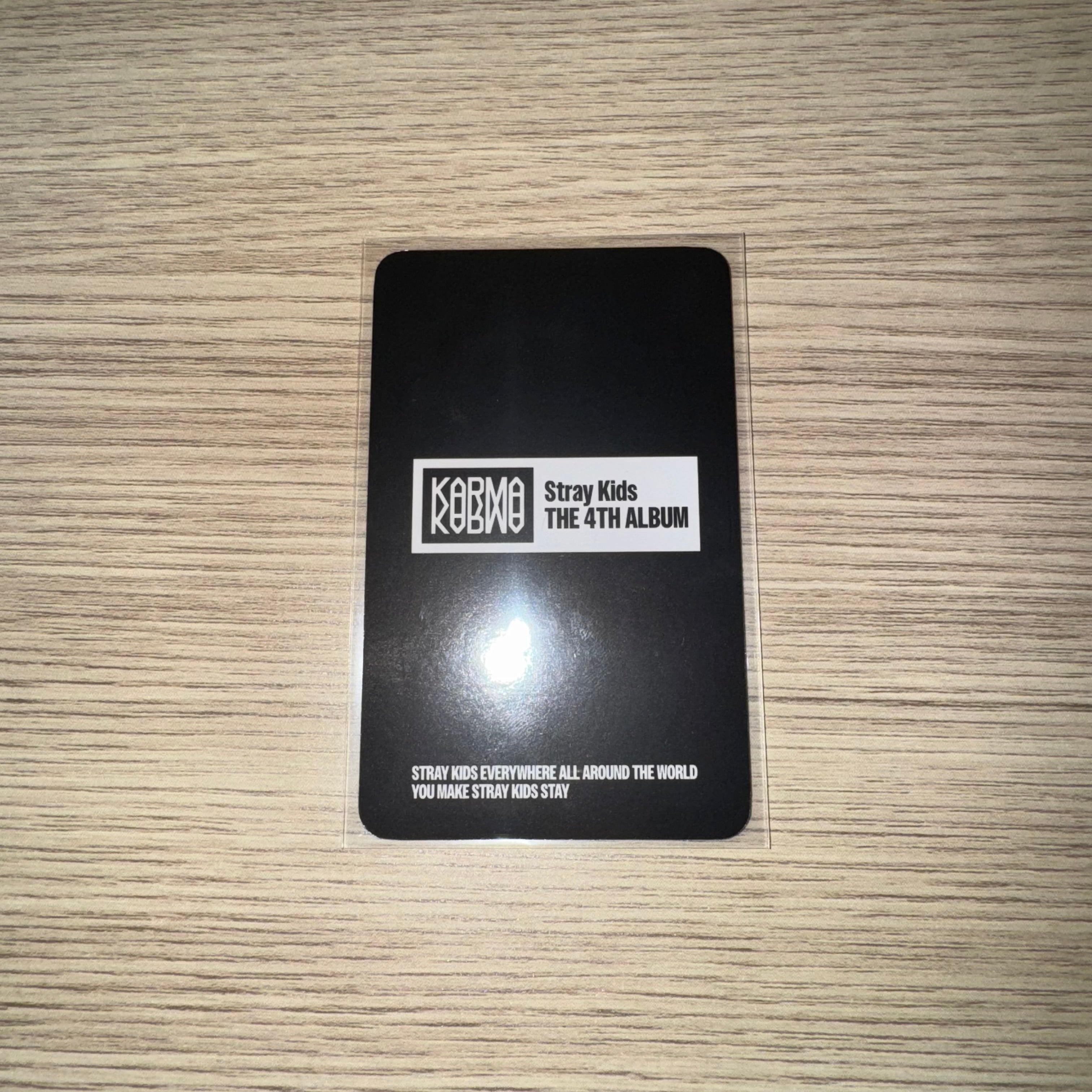 STRAY KIDS - “KARMA” Bang Chan  Fans Shop Card