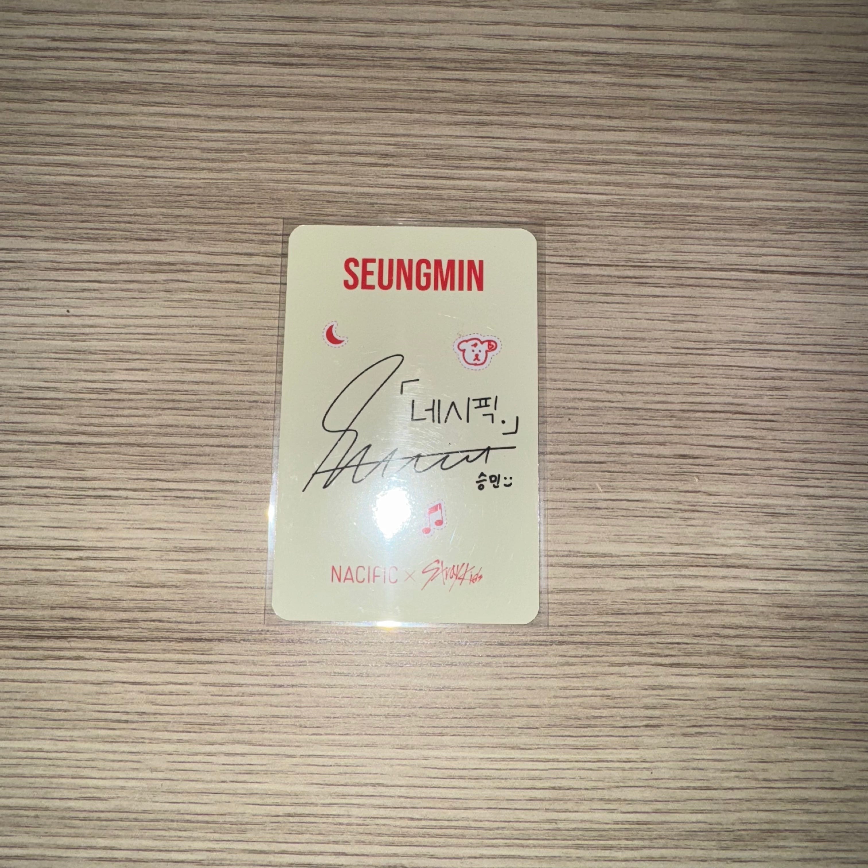 STRAY KIDS - “Nacific” Seungmin card