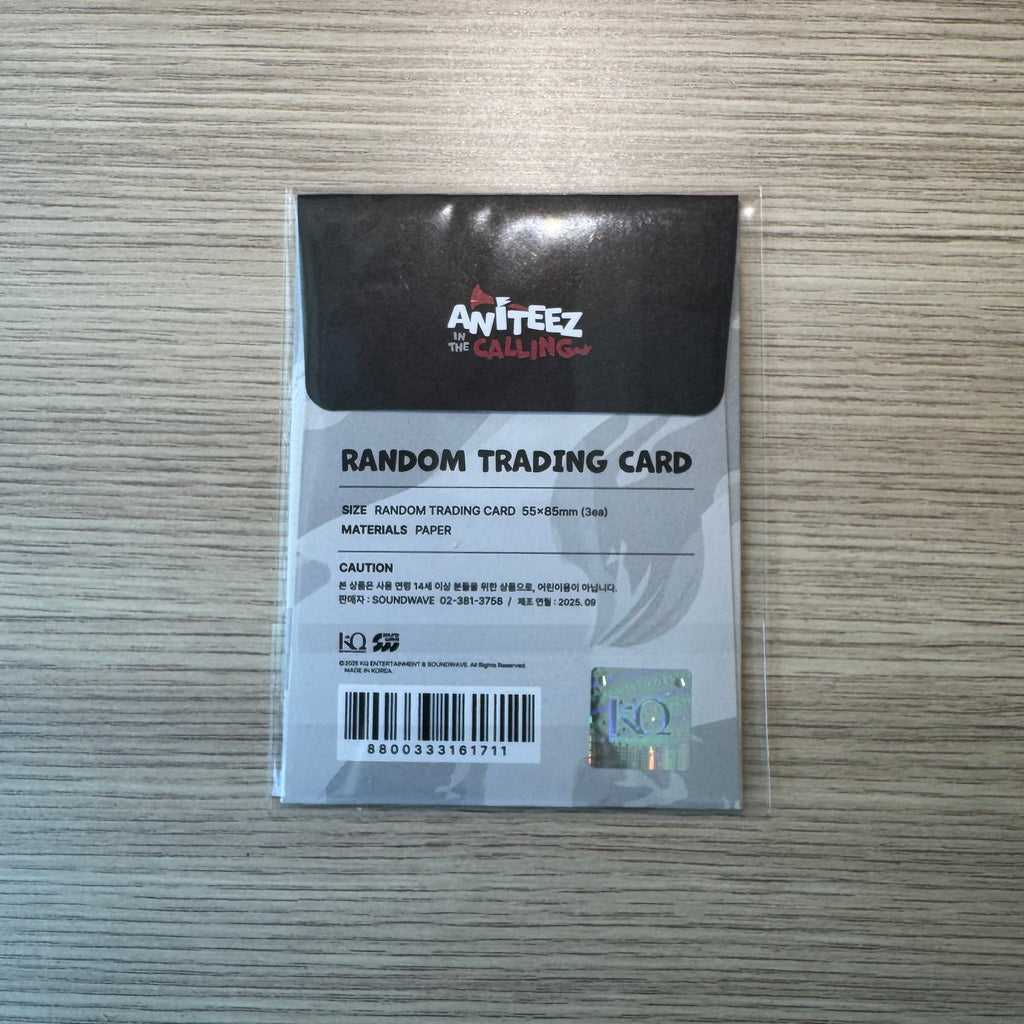 ATEEZ - “Aniteez In The Calling Pop up store” Random Trading Card pack