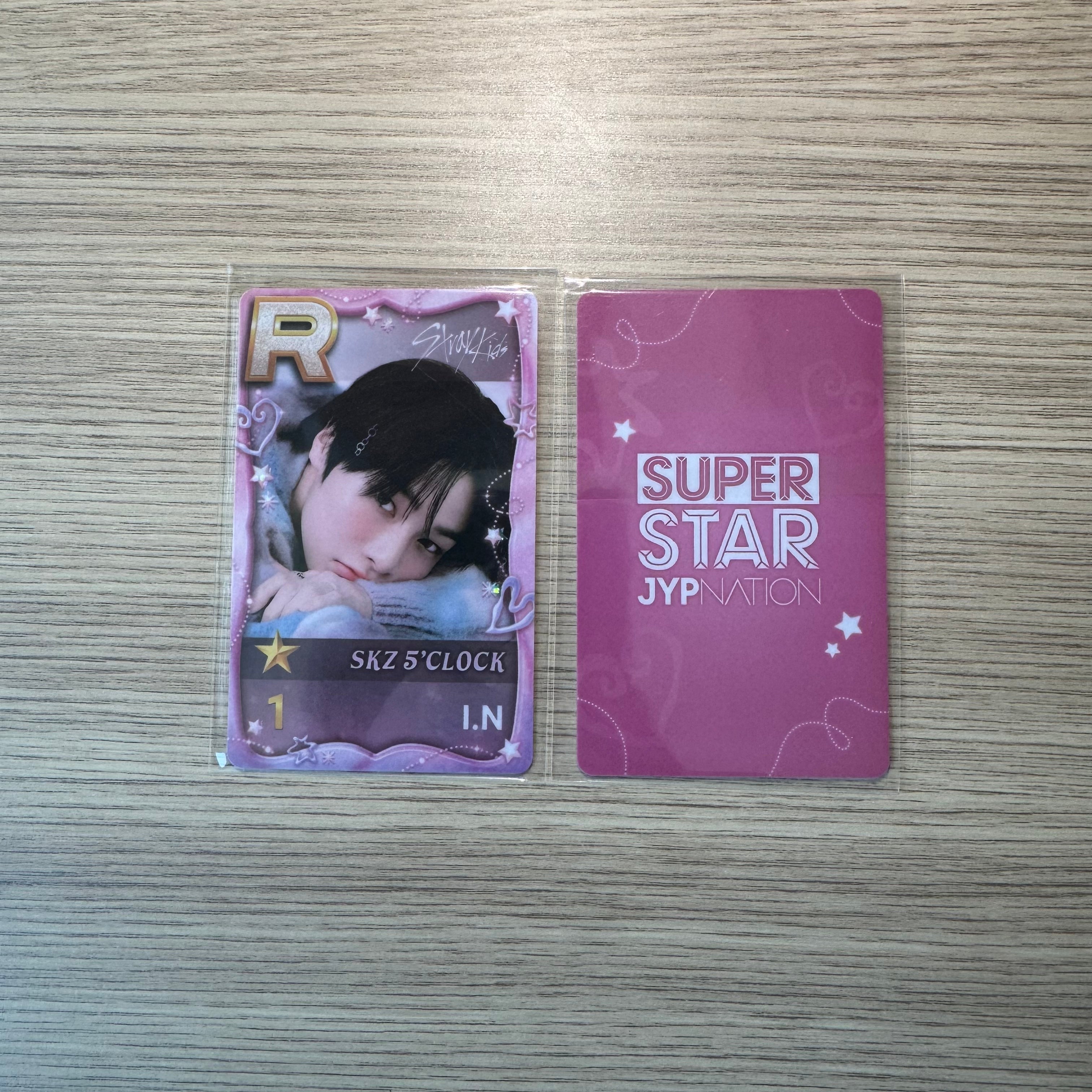STRAY KIDS - “5TH Fanmeeting SKZ 5’CLOCK” I.N Superstar card