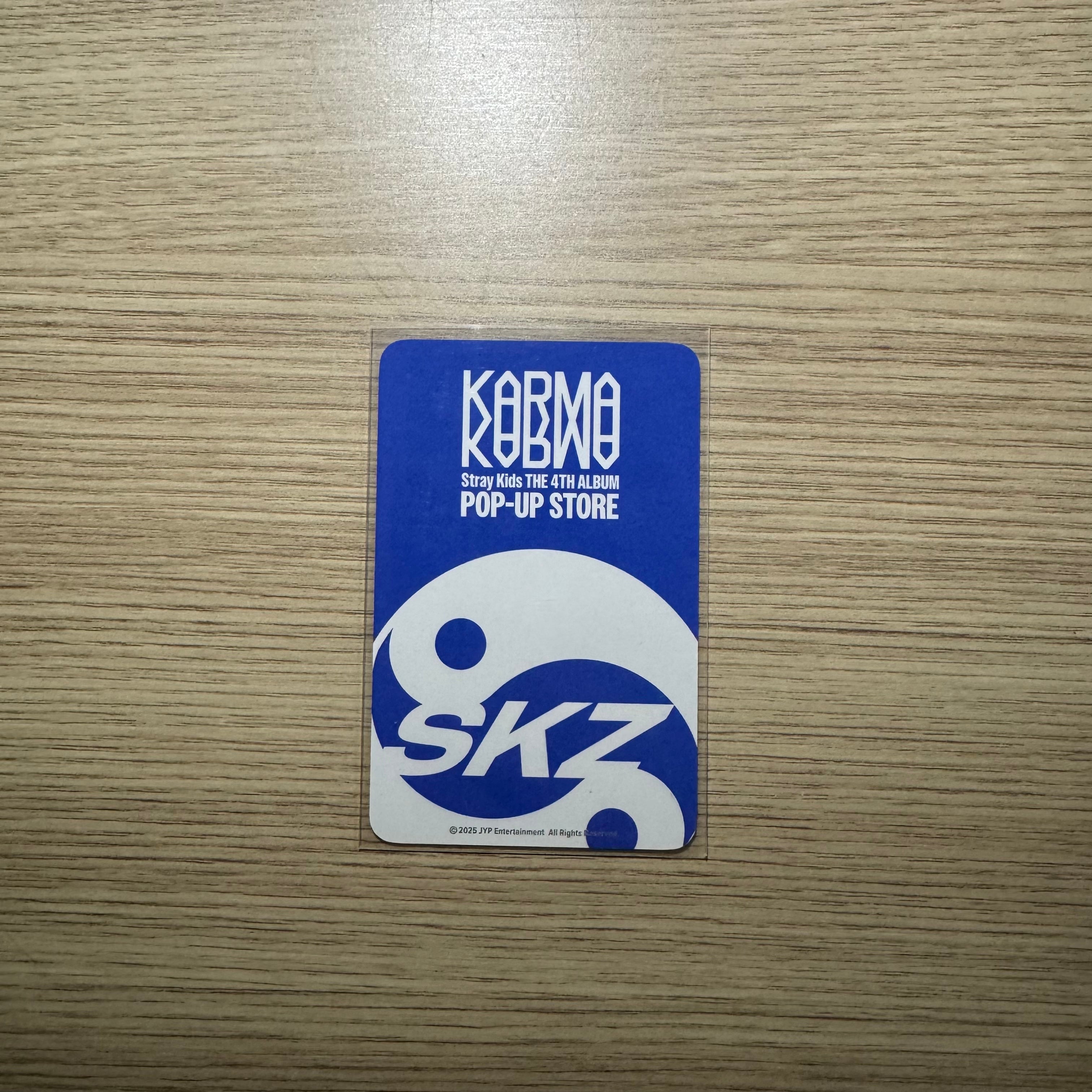 STRAY KIDS -  “Karma Pop Up Store” Changbin Soundwave lucky draw card