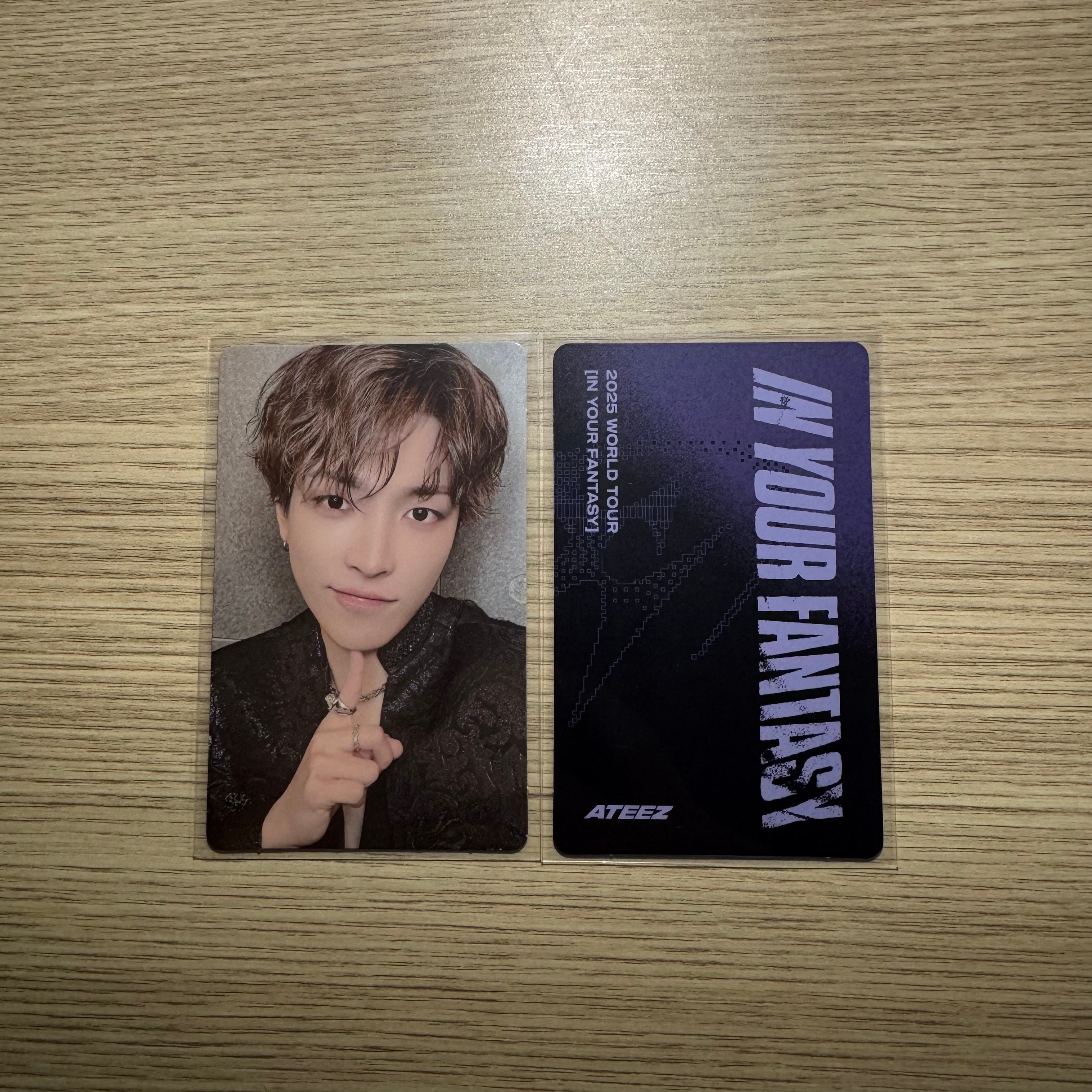 ATEEZ - “2025 World Tour IN YOUR FANTASY In Incheon Hongjoong trading card ”