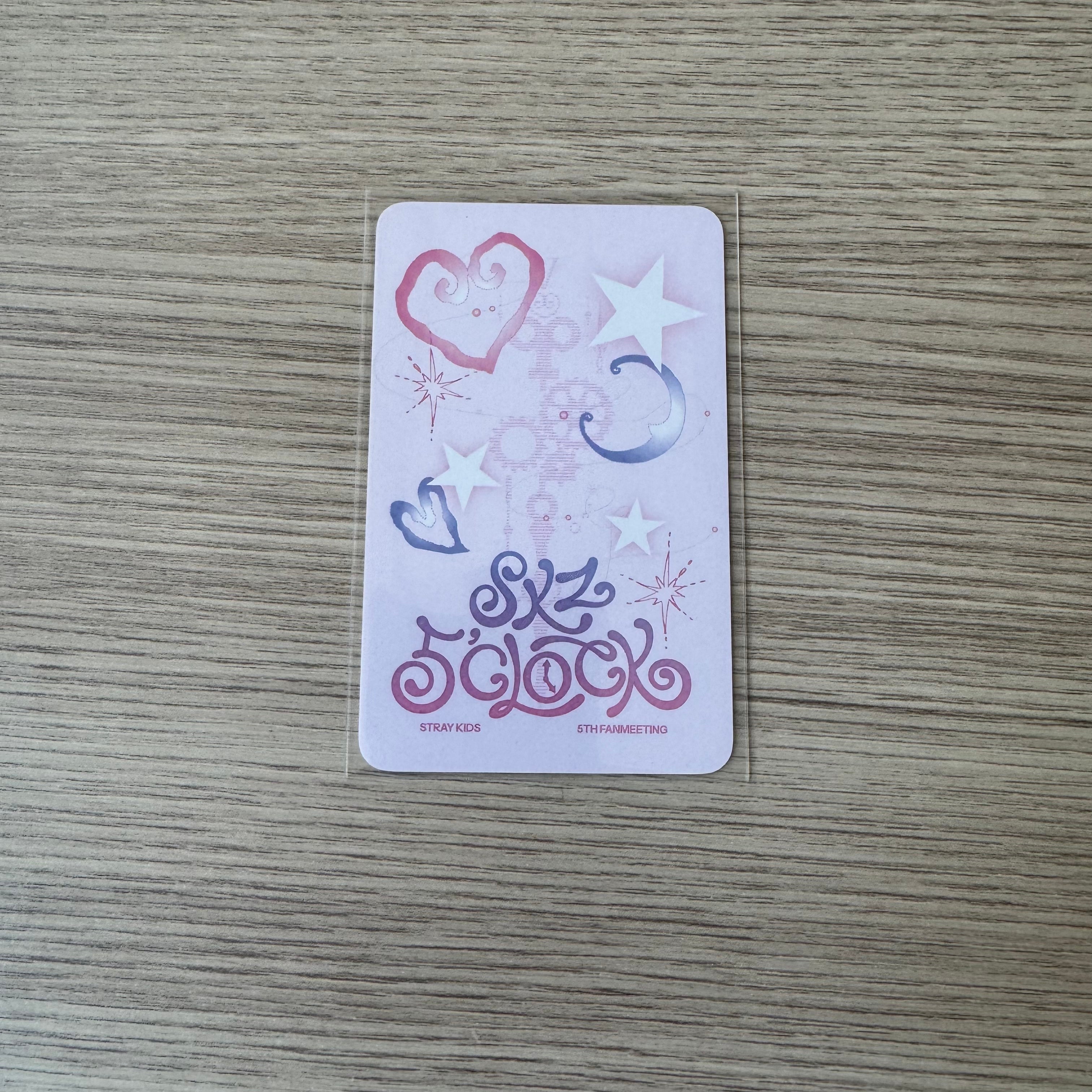 STRAY KIDS - "5TH Fanmeeting 'SKZ 5'CLOCK merch" I.N 40k Spend Event card