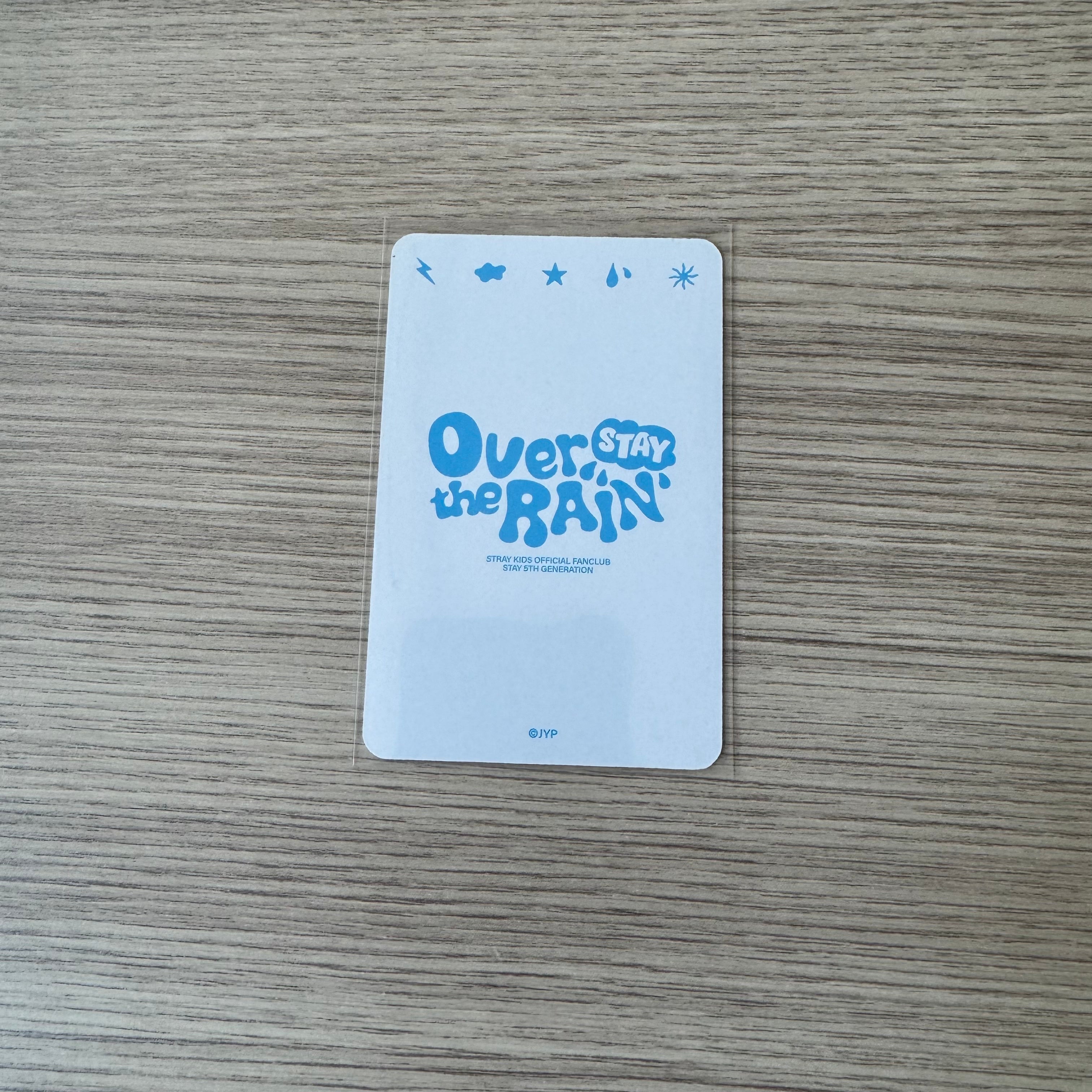 STRAY KIDS - "Official Fanclub Stay 5th Generation Over The Rain" Felix card