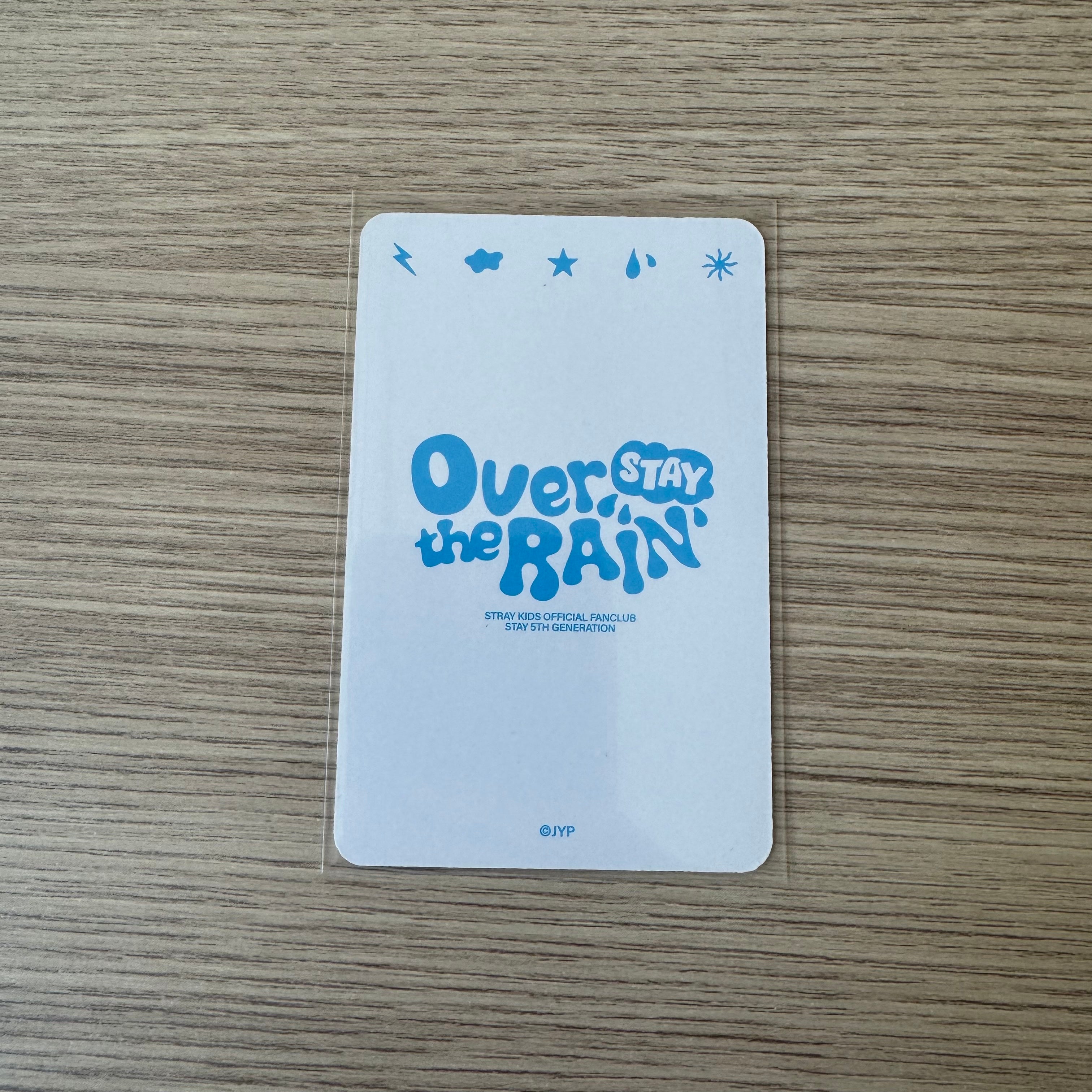 STRAY KIDS - "Official Fanclub Stay 5th Generation Over The Rain" I.N card