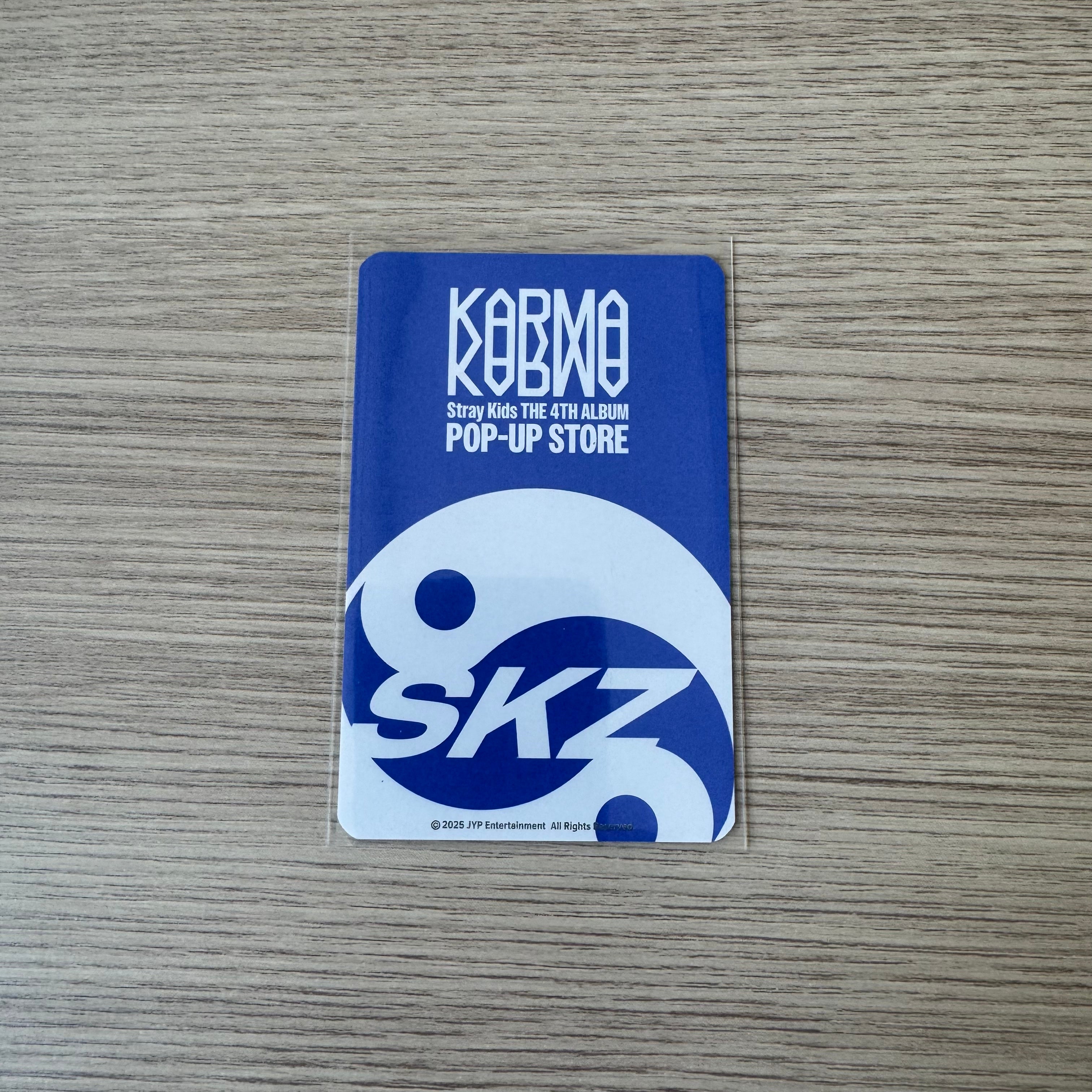 STRAY KIDS - "Karma Pop Up Store" I.N Soundwave lucky draw card